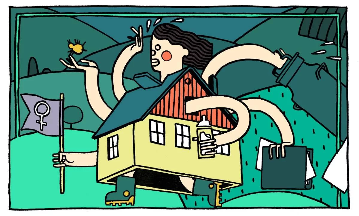 Soit tu arrives à foutre le camp, soit t'es foutue