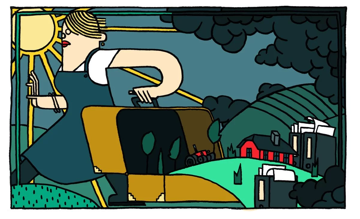 Soit tu arrives à foutre le camp, soit t'es foutue