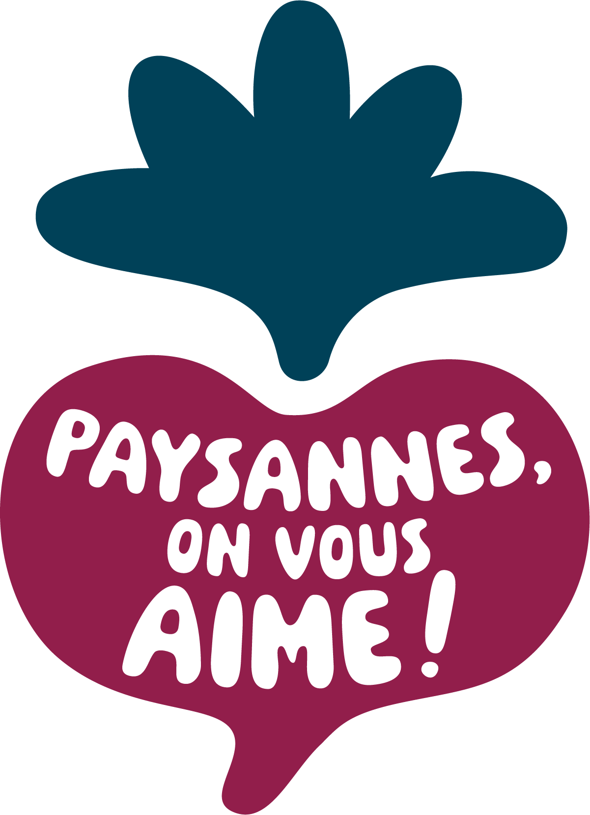 Logo de l’exposition Paysannes, on vous aime !