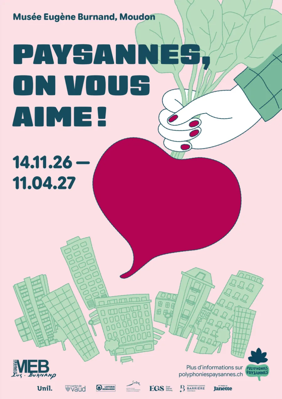 Affiche de l’exposition Paysannes, on vous aime !